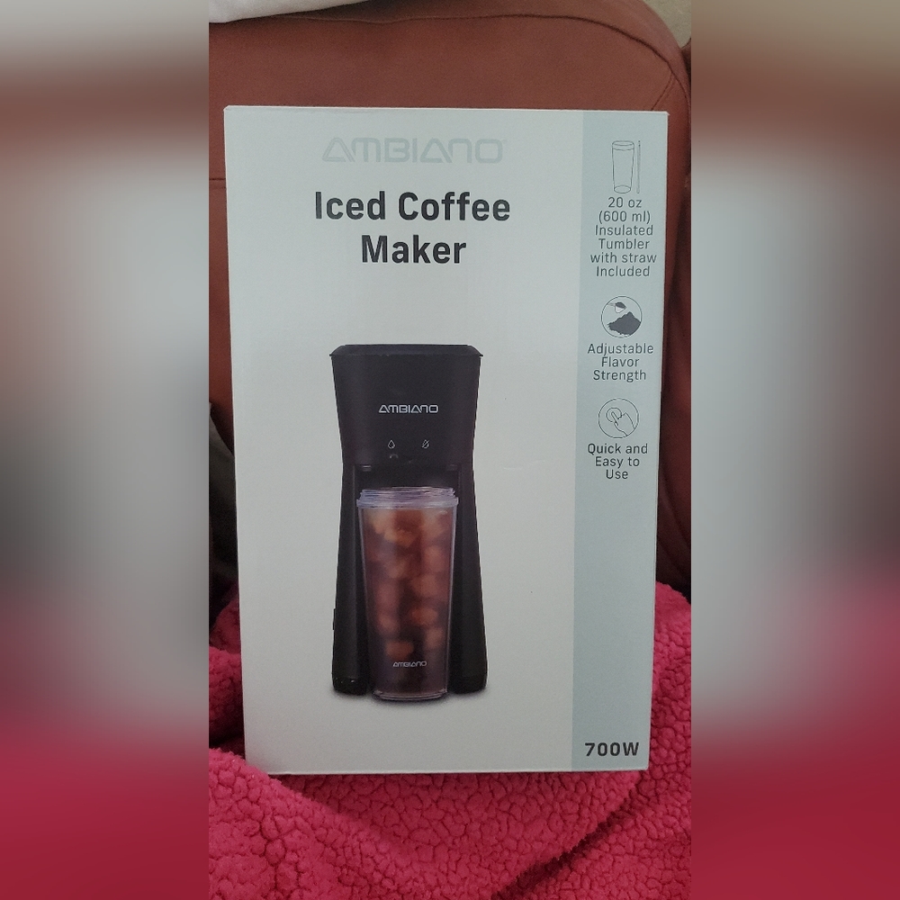 Ambiano Iced Coffee Maker With Insulated Tumbler 700W Black BNIB